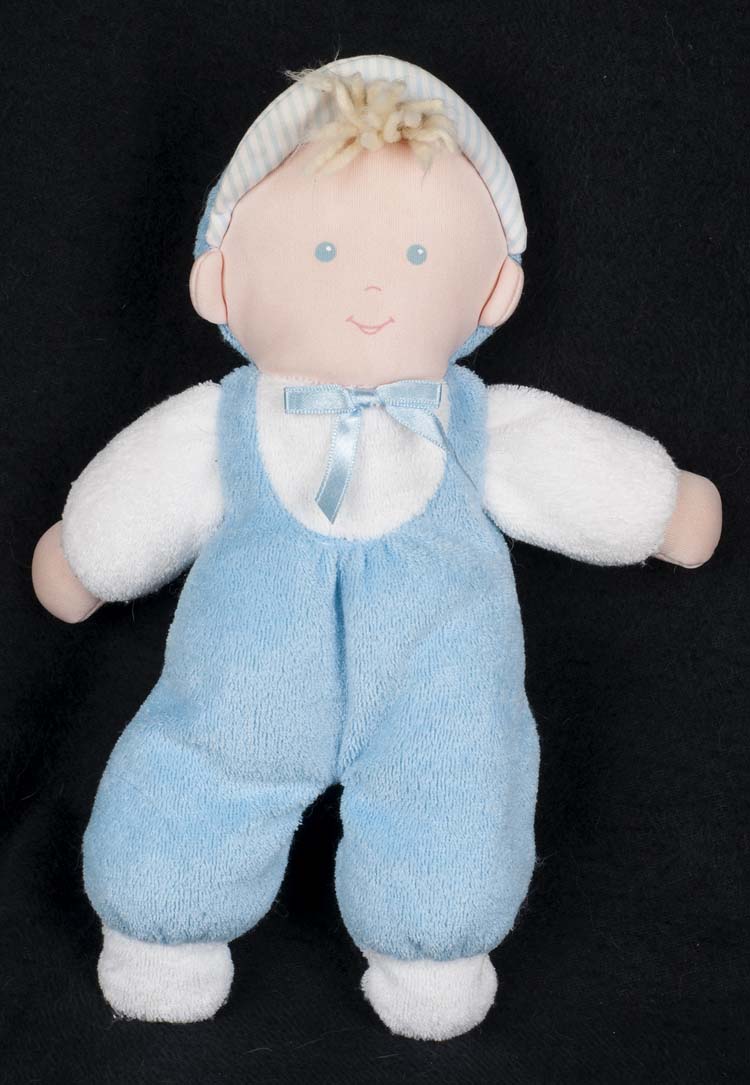 Eden Baby Boy Blue Doll Plush Lovey Terry Cloth Body